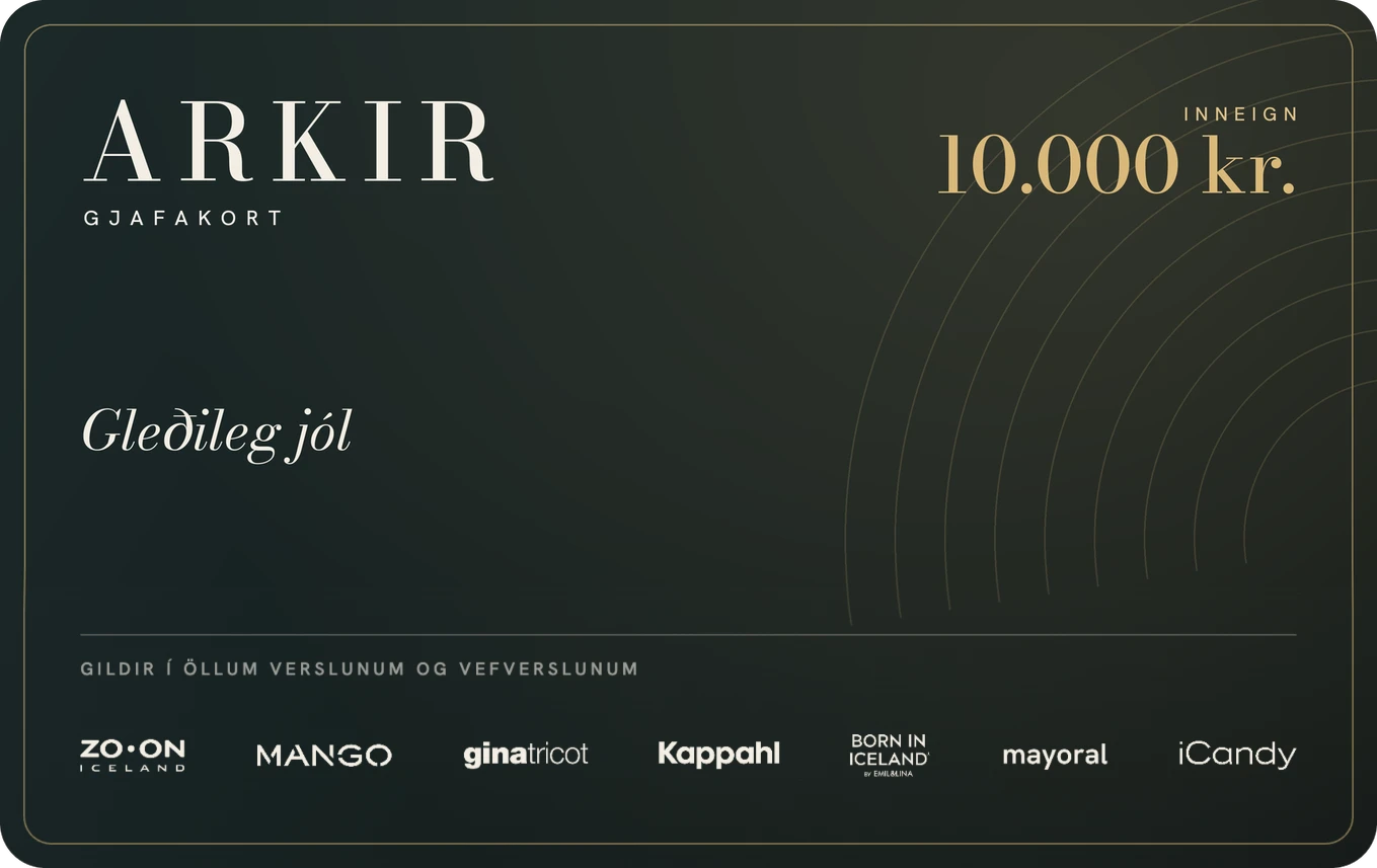 Gjafakort ARKIR, framhlið